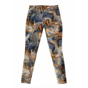 Soft Surroundings Mosaic Print Stretch Leggings Pants Cotton Spandex - XL